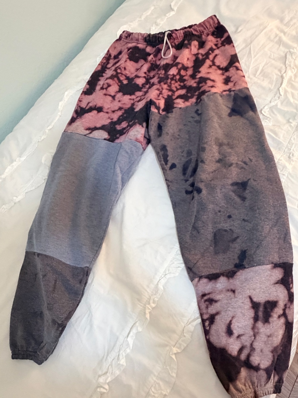 Upcycled Patchwork sweatpants size M/L